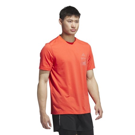Men Adizero Graphic T-Shirt, Orange, A701_ONE, large image number 8