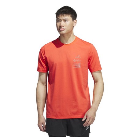 Men Adizero Graphic T-Shirt, Orange, A701_ONE, large image number 13