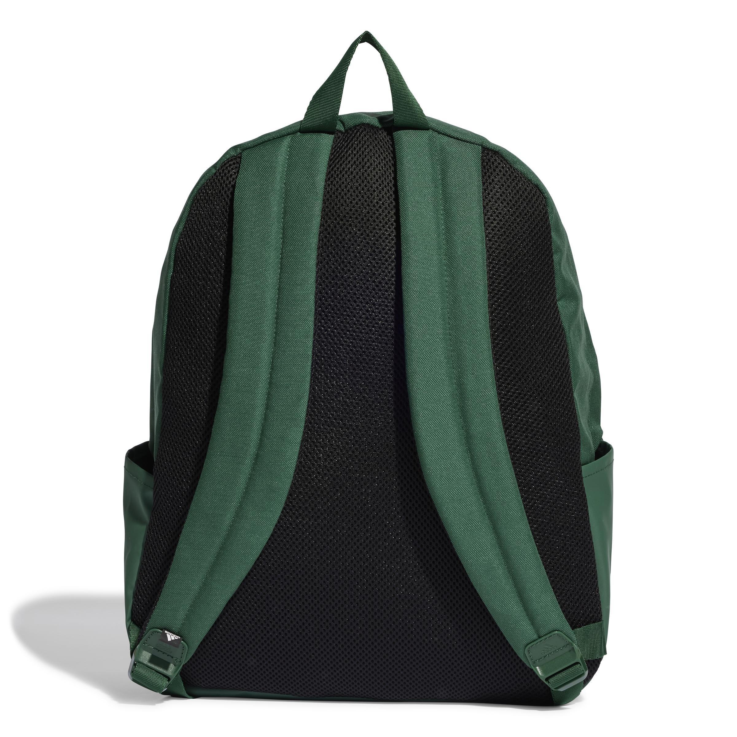 Unisex Classic Initial Print Backpack, Green, A701_ONE, large image number 3