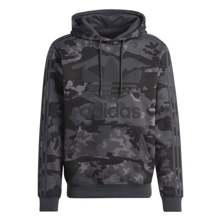 Men Graphics Camo Hoodie, Black, A701_ONE, large image number 1