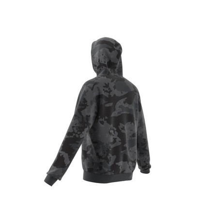 Men Graphics Camo Hoodie, Black, A701_ONE, large image number 7