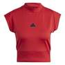 Women Adidas Z.N.E. T-Shirt, Red, A701_ONE, thumbnail image number 1