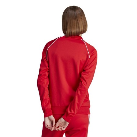 Women Adicolor Classics Sst Track Top, Red, A701_ONE, large image number 5