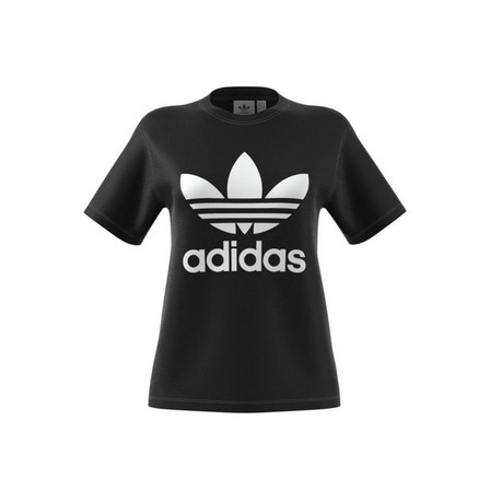 Women Adicolor Classics Trefoil T-Shirt, Black, A701_ONE, large image number 11
