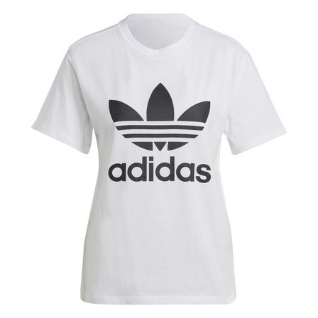 Women Adicolor Classics Trefoil T-Shirt, White, A701_ONE, large image number 1