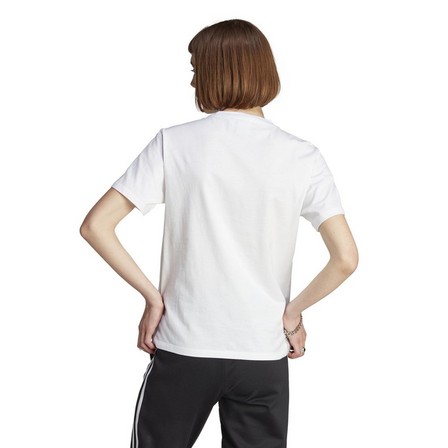 Women Adicolor Classics Trefoil T-Shirt, White, A701_ONE, large image number 3