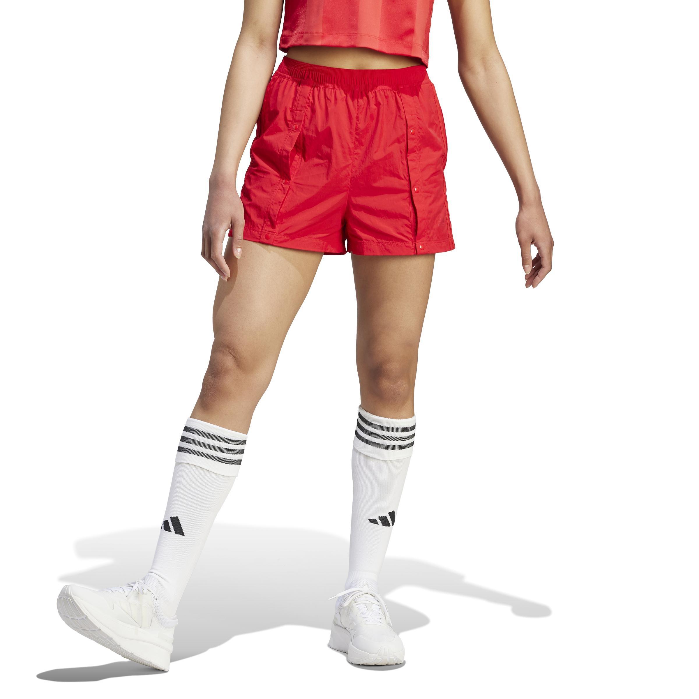 Women Tiro Snap-Button Shorts, Red, A701_ONE, large image number 14