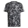 Men Own The Run 3-Stripes Allover Print T-Shirt, Grey, A701_ONE, thumbnail image number 0
