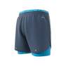 Men Own The Run 3-Stripes 2-In-1 Shorts, Blue, A701_ONE, thumbnail image number 14