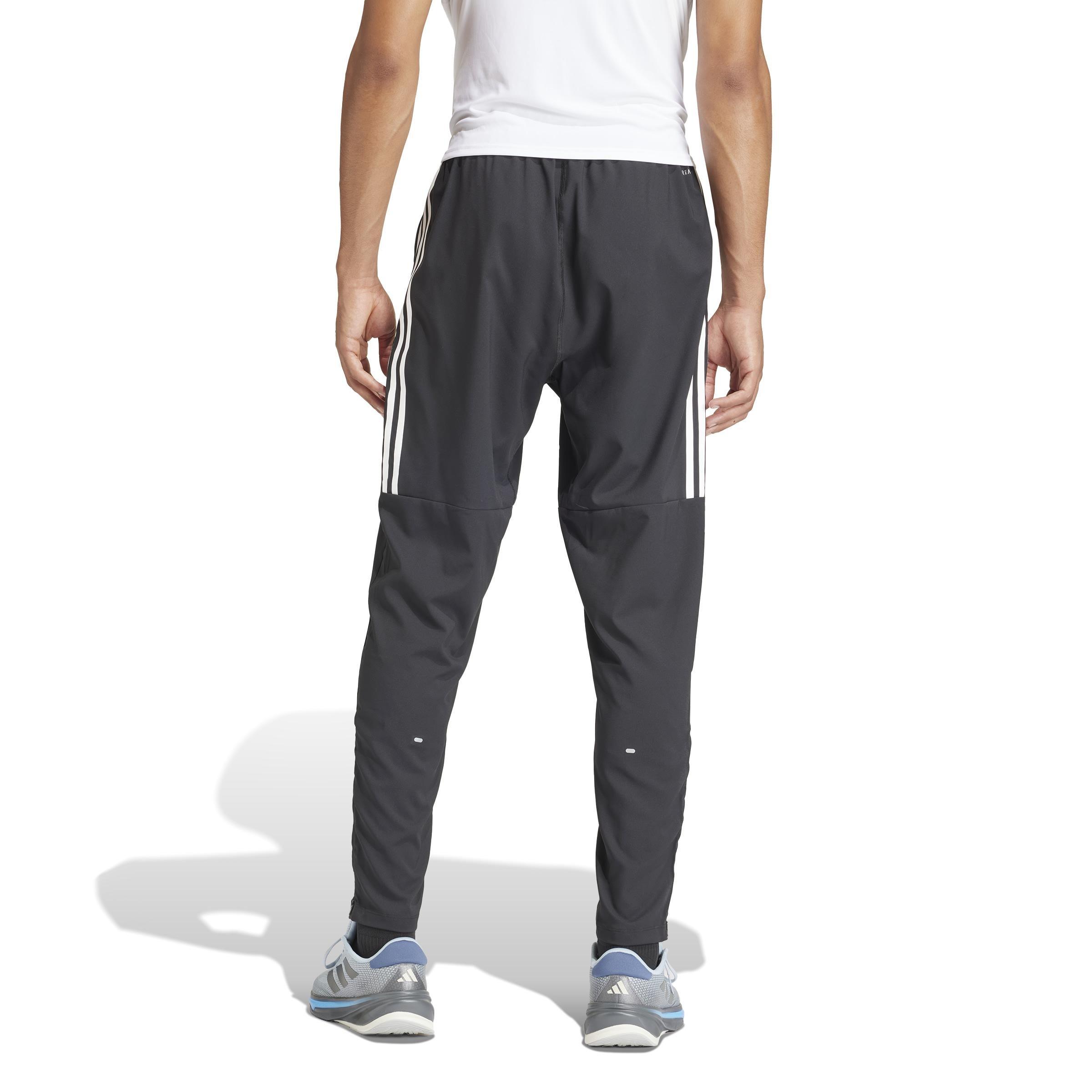 Men Own The Run 3-Stripes Joggers, Black, A701_ONE, large image number 2