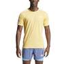 Men Own The Run 3-Stripes T-Shirt, Yellow, A701_ONE, thumbnail image number 0