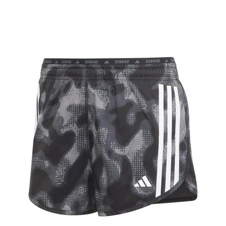Women Own The Run 3-Stripes Allover Print Shorts, Grey, A701_ONE, large image number 0