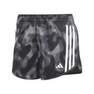 Women Own The Run 3-Stripes Allover Print Shorts, Grey, A701_ONE, thumbnail image number 1