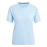 Women Own The Run 3-Stripes T-Shirt, Blue, A701_ONE, thumbnail image number 1