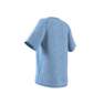 Women Own The Run 3-Stripes T-Shirt, Blue, A701_ONE, thumbnail image number 8