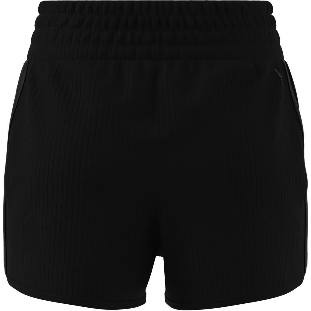 Pacer All Gym Seasonal Rib High-Rise Tonal 3-Stripes Shorts, Multicolour, , large image number 11