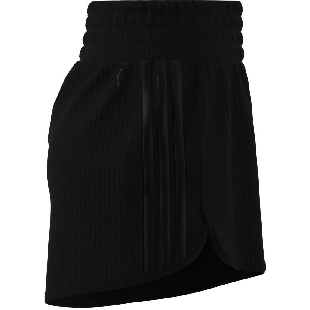 Pacer All Gym Seasonal Rib High-Rise Tonal 3-Stripes Shorts, Multicolour, A701_ONE, large image number 14