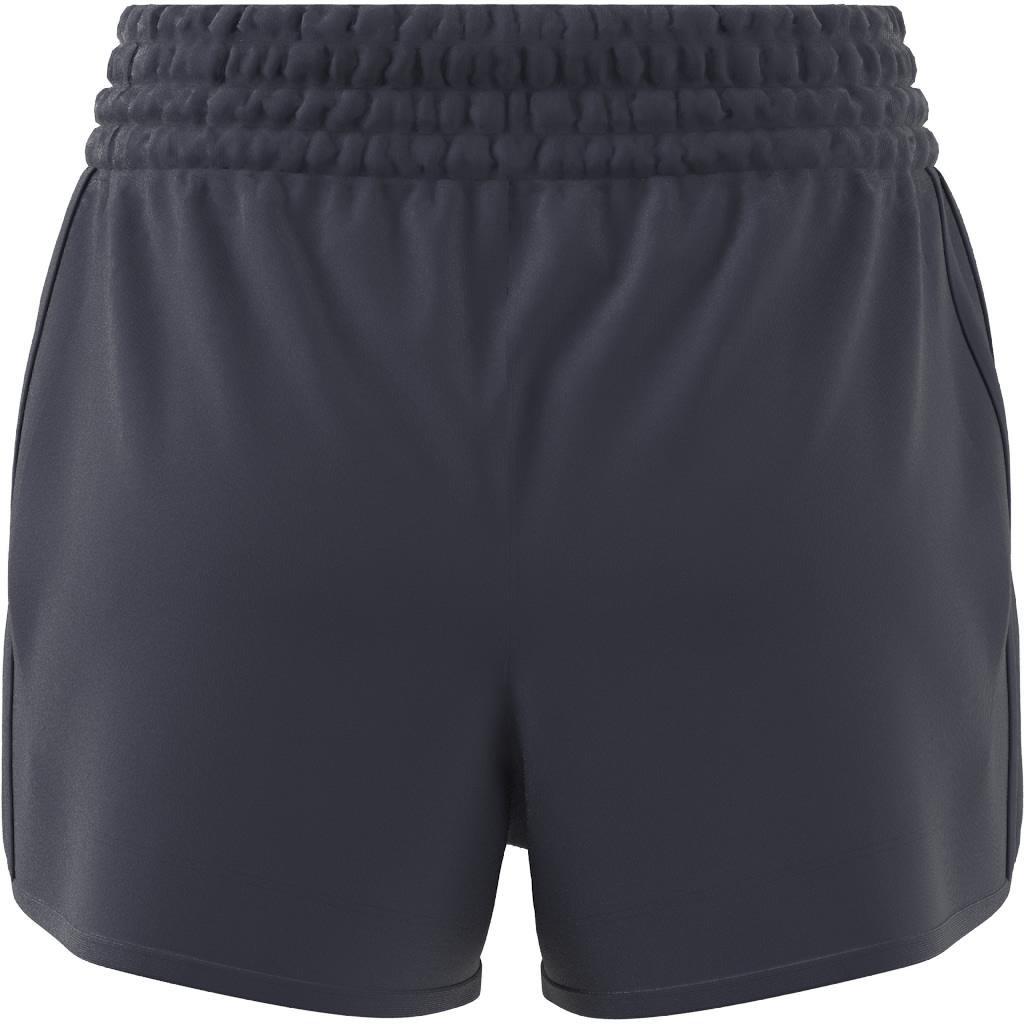 Pacer All Gym Seasonal Rib High-Rise Tonal 3-Stripes Shorts, Blue, A701_ONE, large image number 6