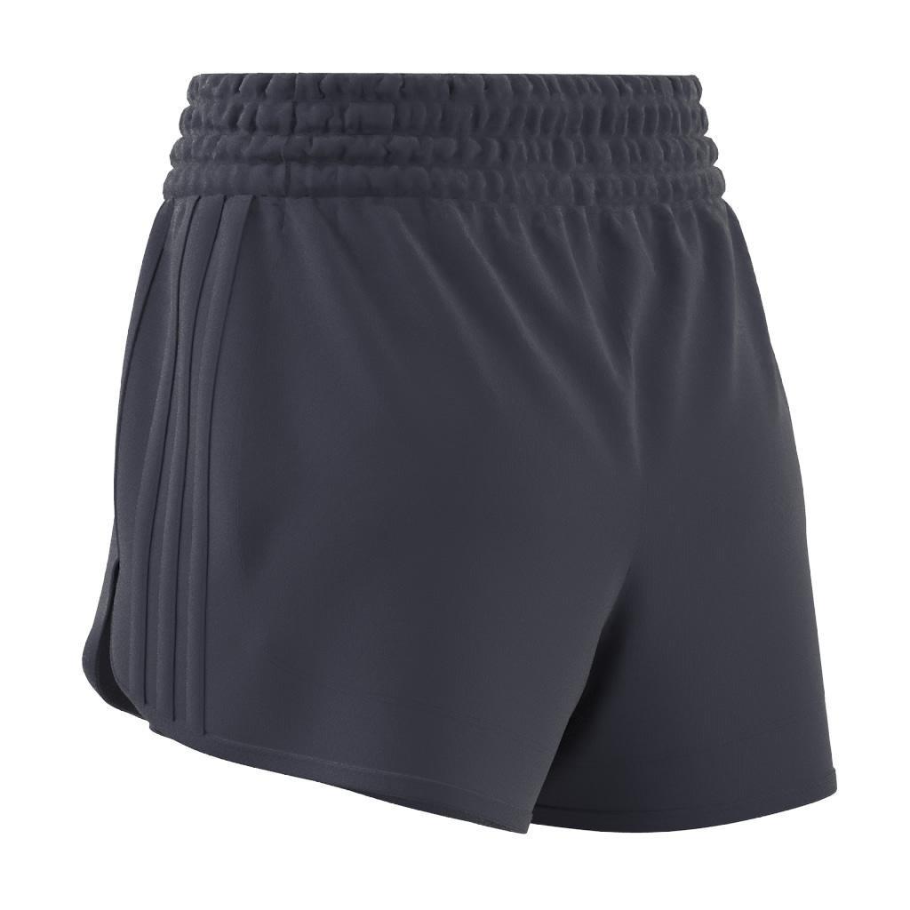 Pacer All Gym Seasonal Rib High-Rise Tonal 3-Stripes Shorts, Blue, A701_ONE, large image number 14