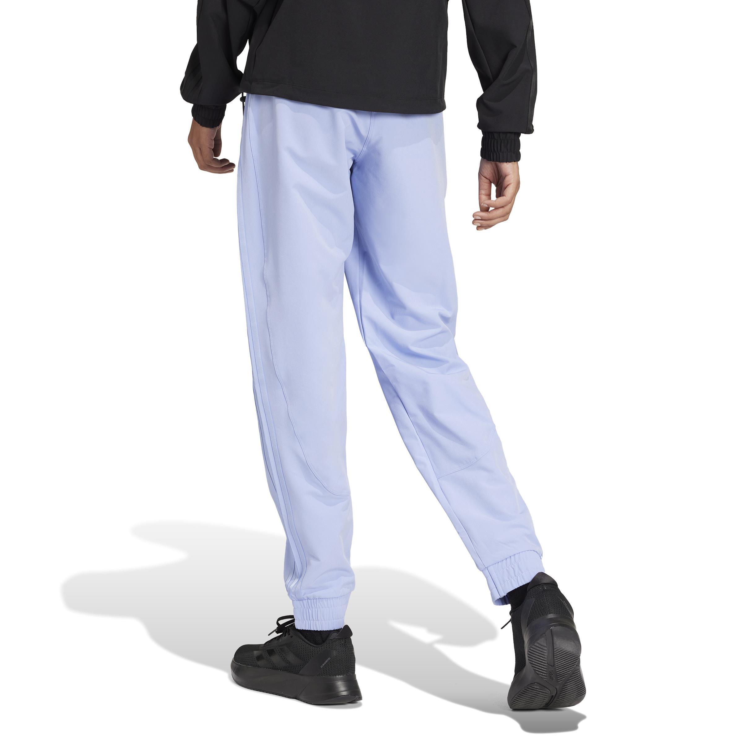 Pacer All Gym 3-Stripes Woven Mid-Rise Joggers, Blue, A701_ONE, large image number 2