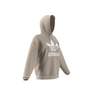Female Trefoil Hoodie, Beige, A701_ONE, thumbnail image number 16