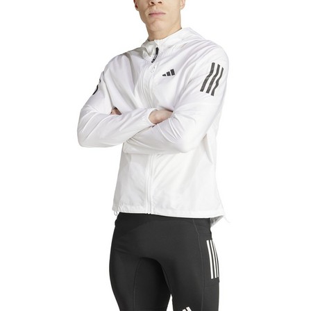 Men Own The Run Jacket, White, A701_ONE, large image number 0