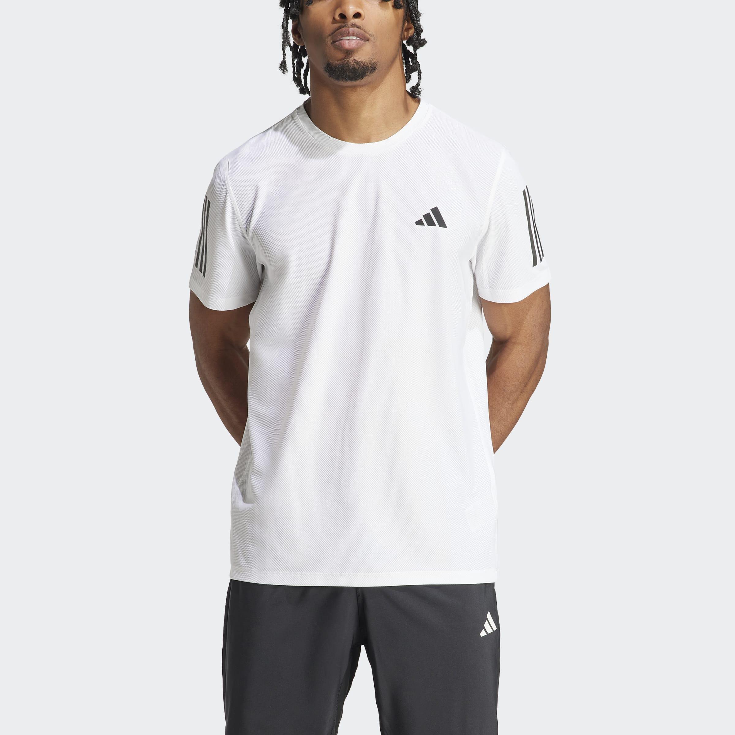 Own the Run T-Shirt, White, A701_ONE, medium
