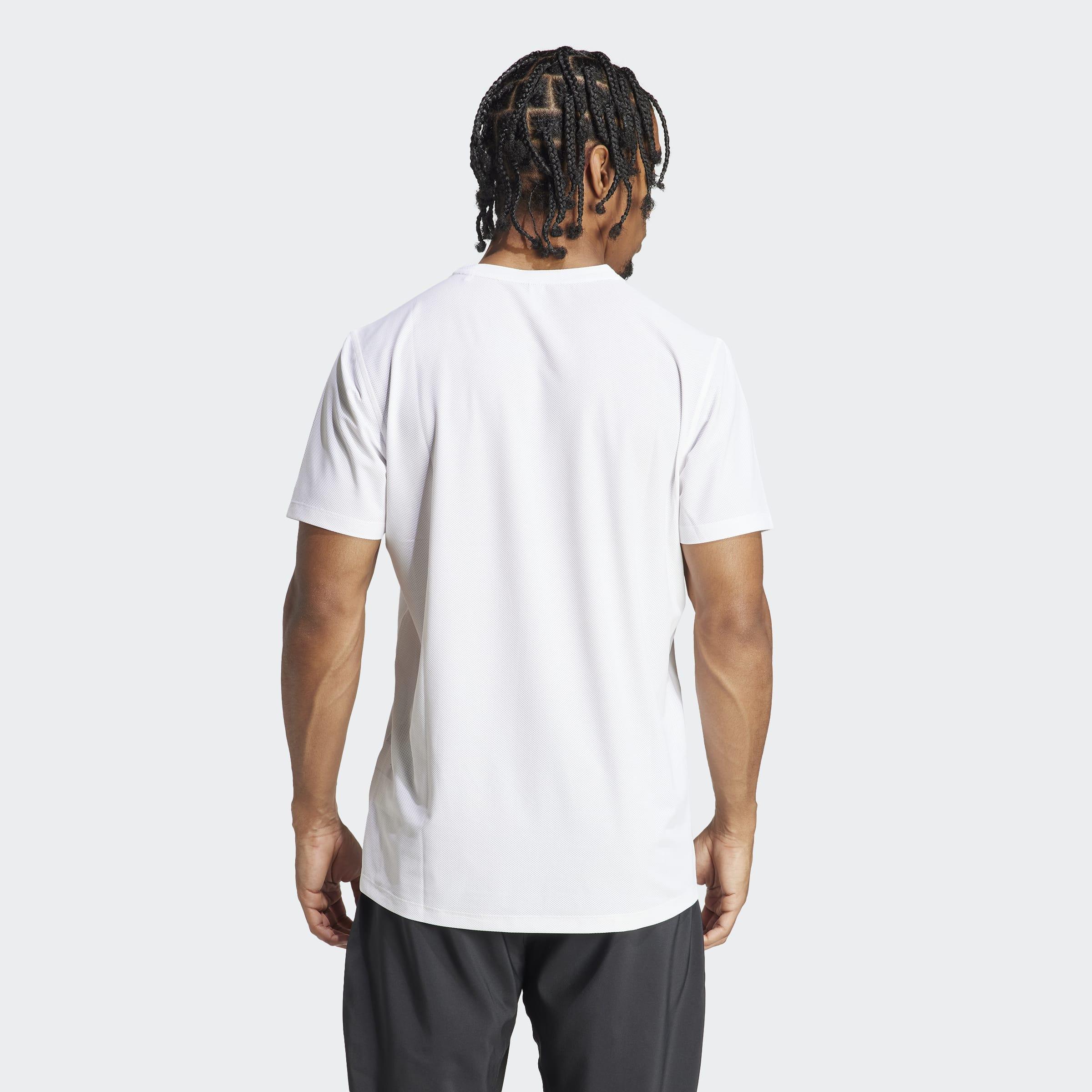 Own the Run T-Shirt, White, A701_ONE, medium