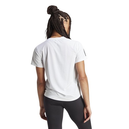 Women Own The Run T-Shirt, White, A701_ONE, large image number 2