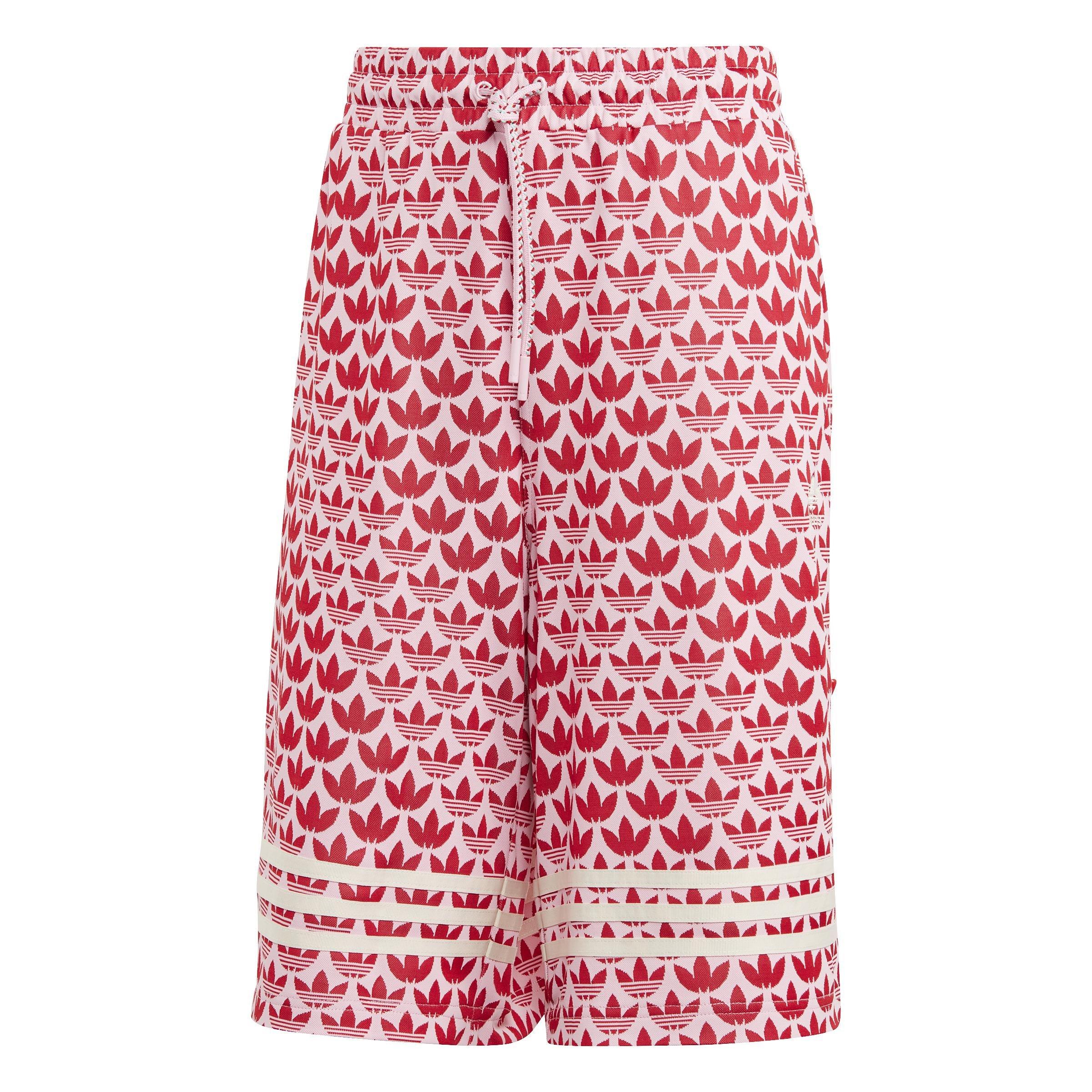 Women Adicolor 70S Bb Monogram Shorts, Pink, A701_ONE, large image number 3