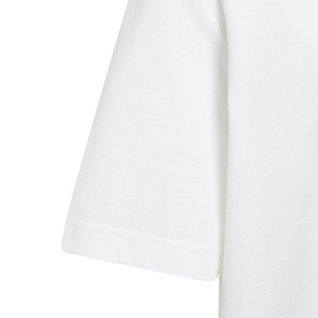 Unisex Kids Future Icons Logo Pique T-Shirt, White, A701_ONE, large image number 5