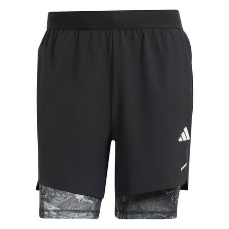 Men Power Workout 2-In-1 Shorts, Black, A701_ONE, large image number 2