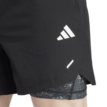 Men Power Workout 2-In-1 Shorts, Black, A701_ONE, large image number 6