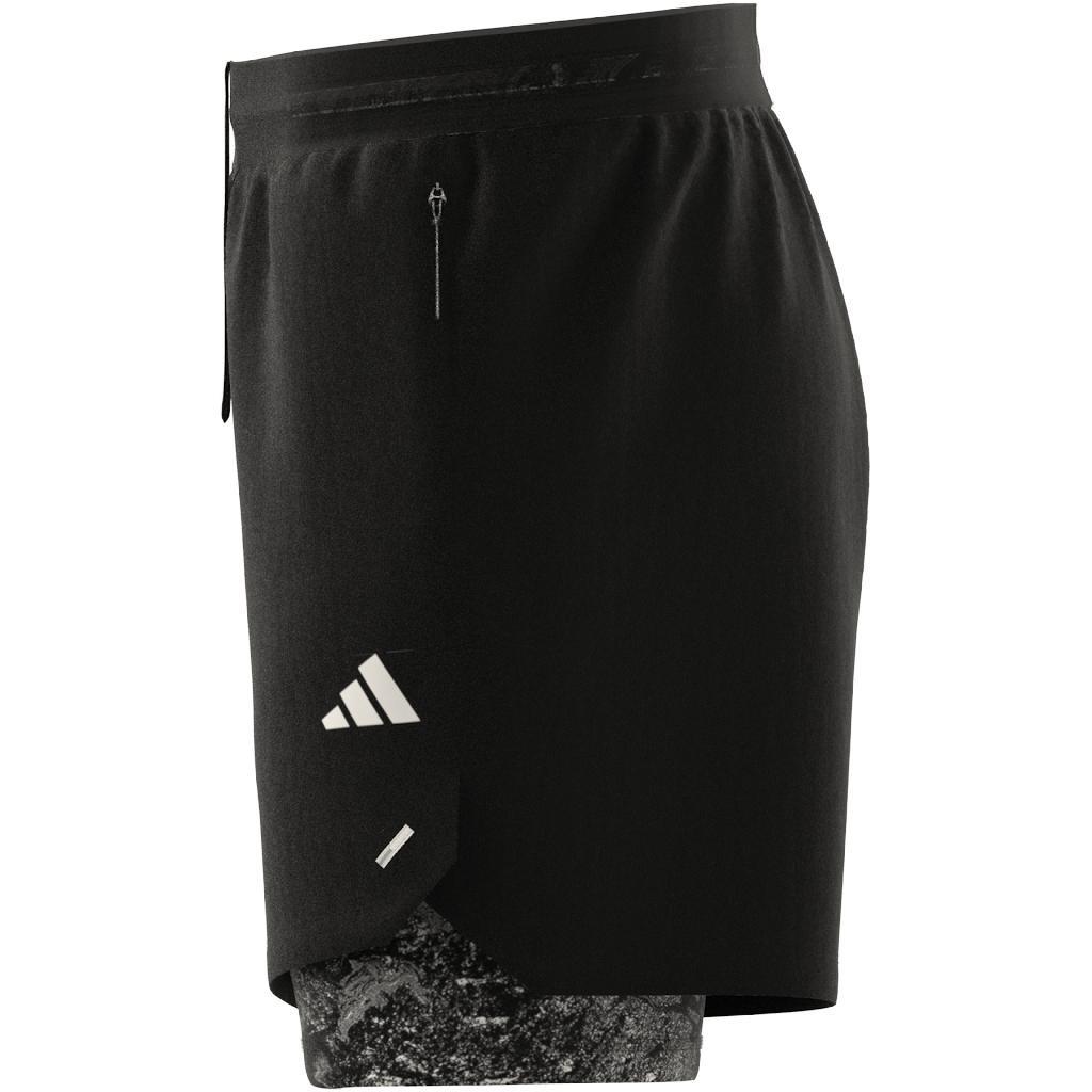 adidas - Men Power Workout 2-In-1 Shorts, Black