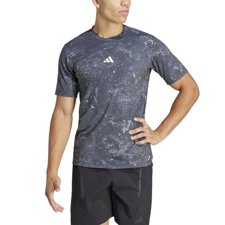 Men Power Workout T-Shirt, Black, A701_ONE, large image number 2