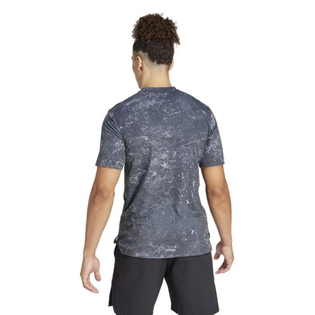 Men Power Workout T-Shirt, Black, A701_ONE, large image number 5