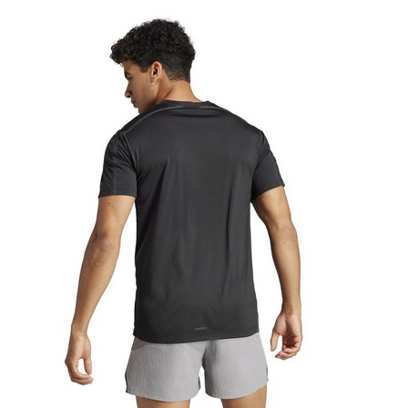 Men Designed For Training Adistrong Workout T-Shirt, Black, A701_ONE, large image number 5