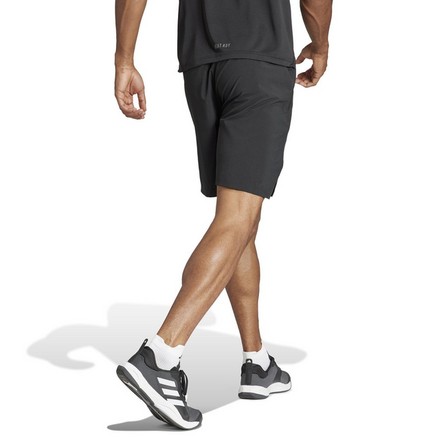 Men Designed For Training Workout Shorts, Black, A701_ONE, large image number 1