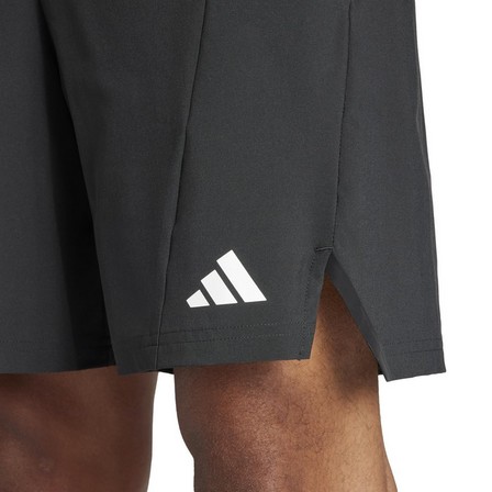 Men Designed For Training Workout Shorts, Black, A701_ONE, large image number 2