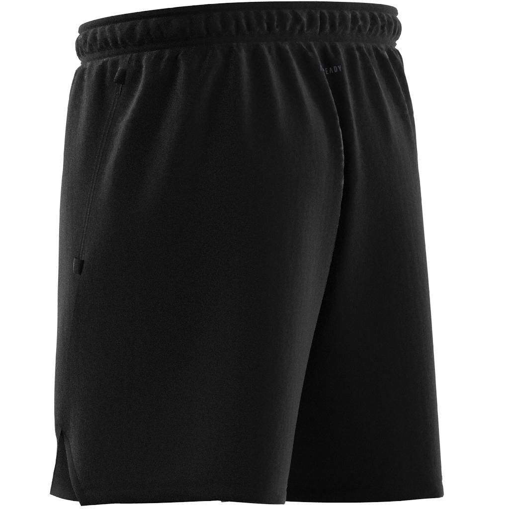 Men Designed For Training Workout Shorts, Black, A701_ONE, large image number 4