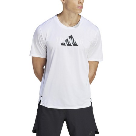Men Designed For Movement Graphic Workout T-Shirt, White, A701_ONE, large image number 1