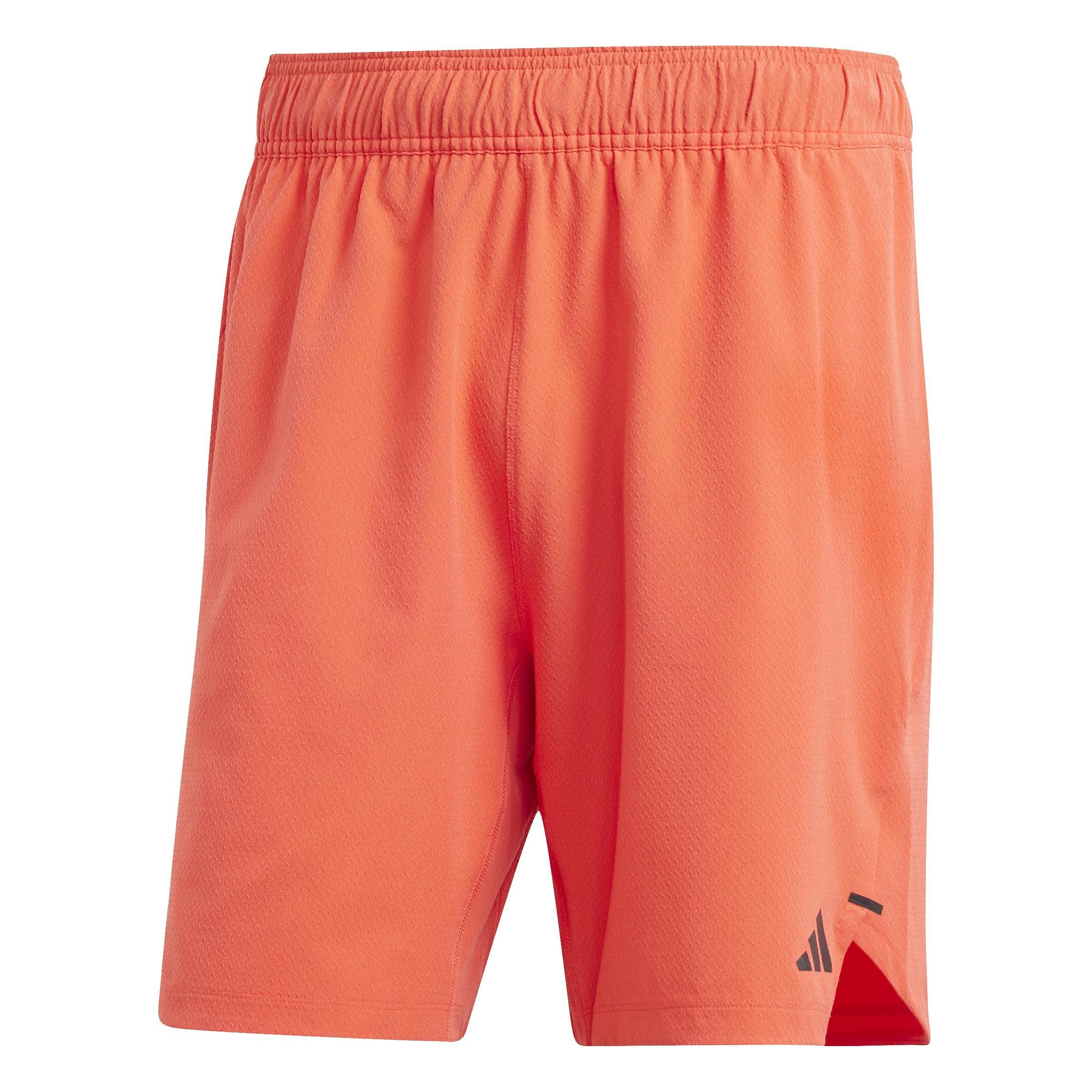 Men Workout Knurling Shorts, Orange, A701_ONE, large image number 1