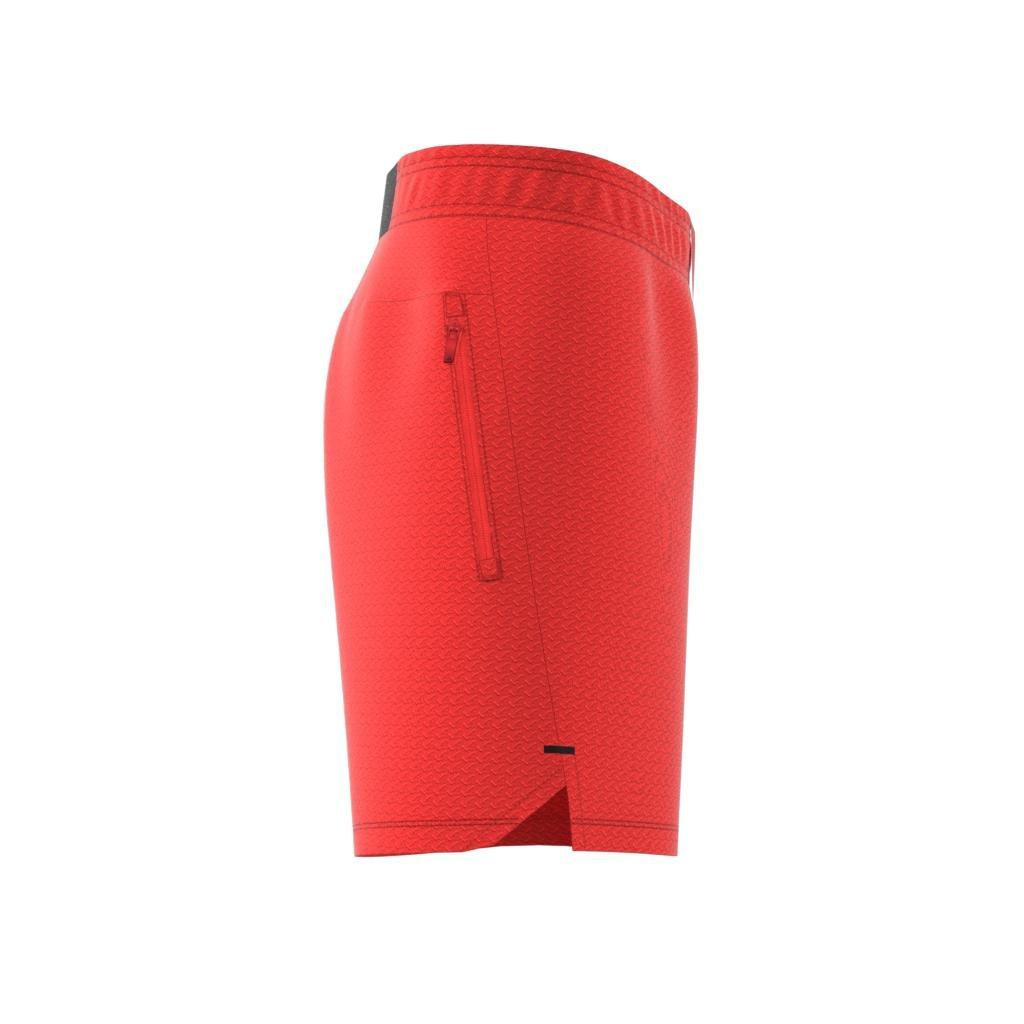 Men Workout Knurling Shorts, Orange, A701_ONE, large image number 14