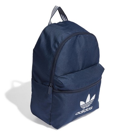 Unisex Adicolor Backpack, Navy, A701_ONE, large image number 2