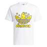 Men Collegiate Stacked Trefoil T-Shirt, White, A701_ONE, thumbnail image number 1