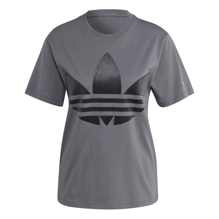 Women Large Trefoil T-Shirt, Grey, A701_ONE, large image number 14