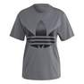 Women Large Trefoil T-Shirt, Grey, A701_ONE, thumbnail image number 14
