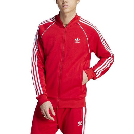 Men Adicolor Classics Sst Track Top, Red, A701_ONE, large image number 1