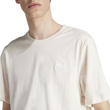 Men Trefoil Essentials T-Shirt, Beige, A701_ONE, large image number 5