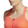 Women Tlrd Impact Luxe High-Support Zip Bra, Orange, A701_ONE, thumbnail image number 5